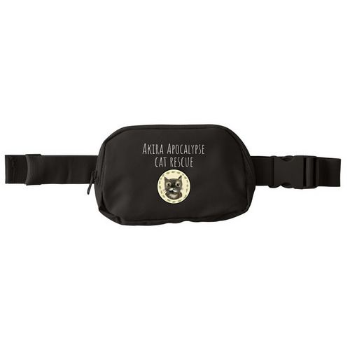 Akira Apocalypse Hip Pack, a Deep Black Matte Hip Pack