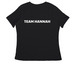 Hannah's Heart Run (V-neck), a Black Women's Relaxed V-Neck Tee (back-view)