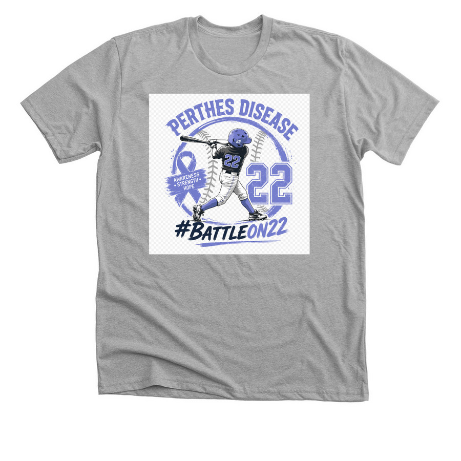 #BattleOn22, a Athletic Heather Premium Unisex Tee