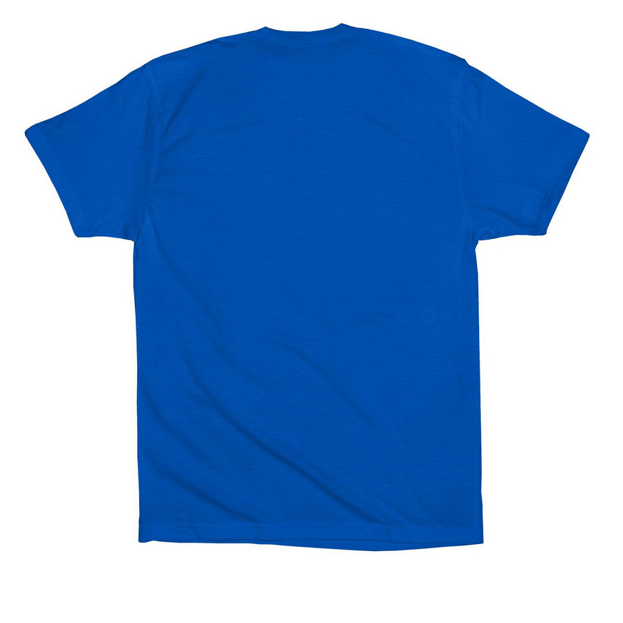 KNICKS ISLAND USA, a True Royal Premium Cotton Tee (back-view)
