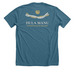 Hula Manu Uniform Top, a Heather Deep Teal Premium Unisex Tee (back-view)