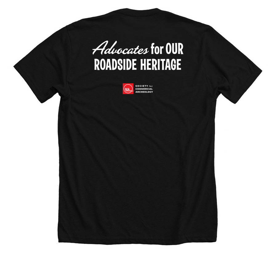 SCA Official T-Shirt, a Solid Black Blend Premium Unisex Tee (back-view)