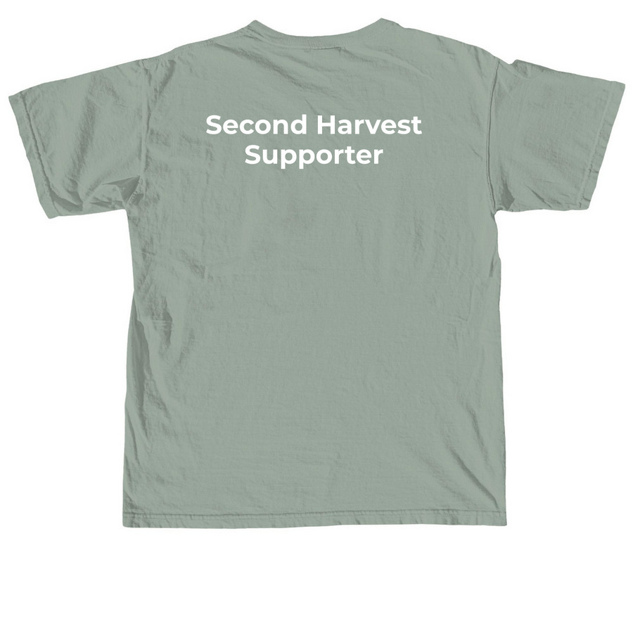 Second Harvest Supporter!, a Bay Comfort Colors Unisex Tee (back-view)