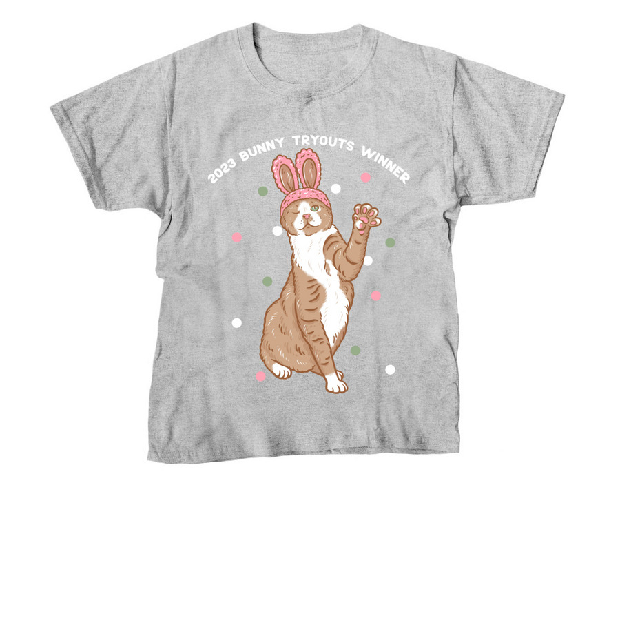 Crash the 2023 Bunny Tryouts Winner!, a Sport Grey Youth Unisex Tee