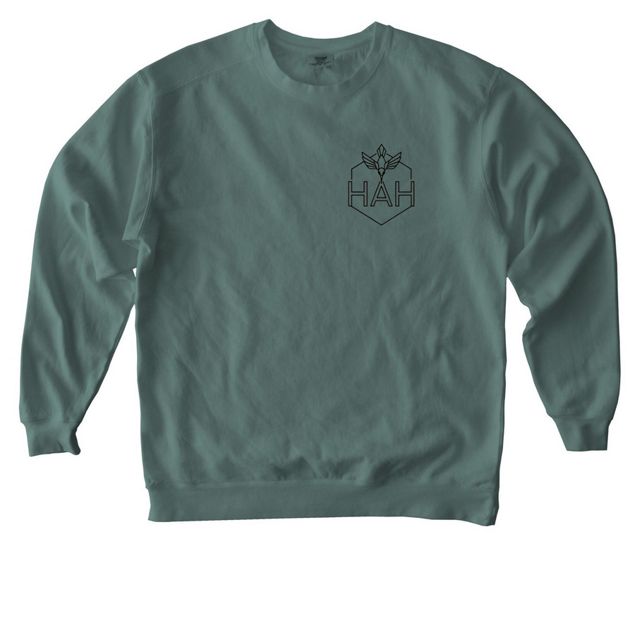 Hummingbird, a Blue Spruce Comfort Colors Crewneck Sweatshirt