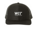 WIT, a Black Printed Snapback Trucker Cap