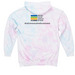 #Love A Speller, a Cotton Candy Tie Dye Pullover Hoodie (back-view)