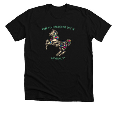 Casa Ventosa Equine Rescue&nbsp;, a Solid Black Blend Premium Unisex Tee