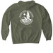 SCMTS - Unisex Tops, a Military Green Gildan Softstyle Pullover Hoodie (back-view)