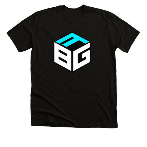 The BFG Isometric Icon, a Solid Black Blend Premium Unisex Tee