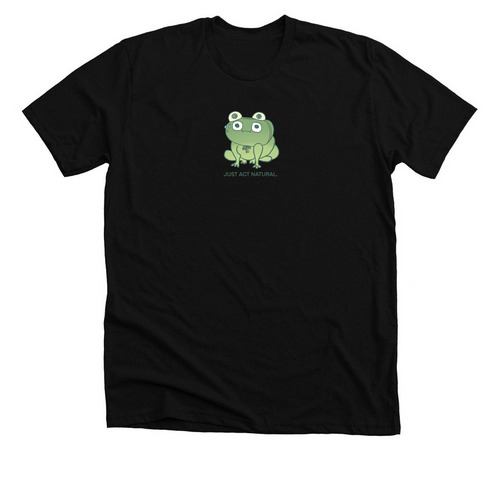 Sus Frog, a Solid Black Blend Premium Unisex Tee