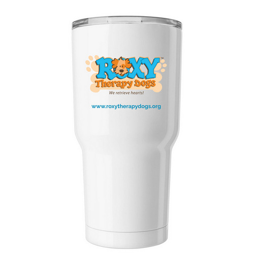 Roxy? Tumbler, a White Insulated Tumbler