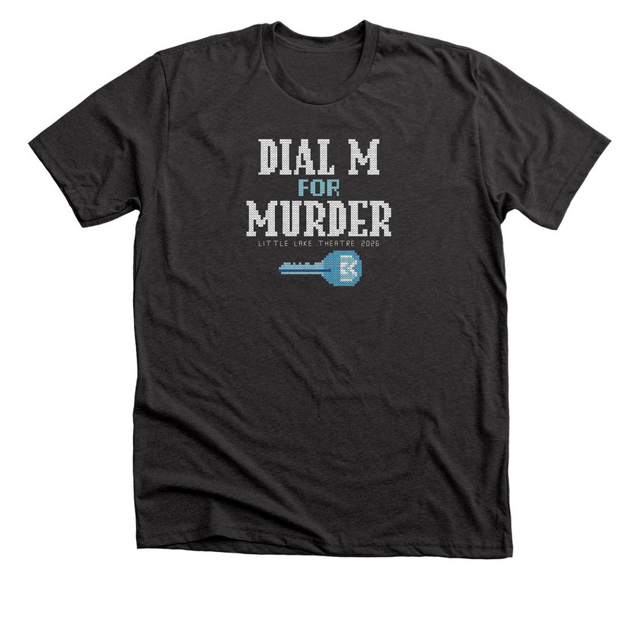 Dial M for Murder Collection, a Dark Grey Heather Premium Unisex Tee
