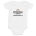 Baby Future Bookworm Onesie, a White Infant Onesie (back-view)