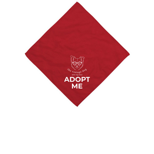 Adopt Me Bandana, a Red Cotton Bandana
