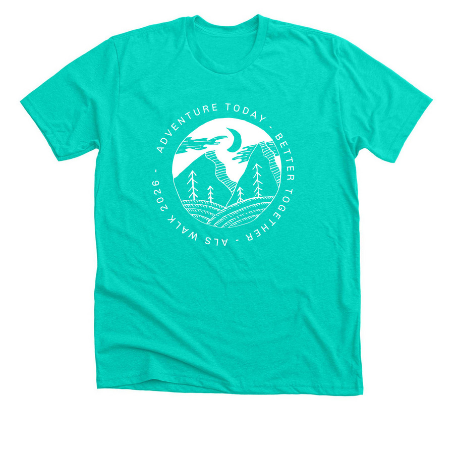 ALS Fundraiser&nbsp;, a Heather Sea Green Premium Unisex Tee