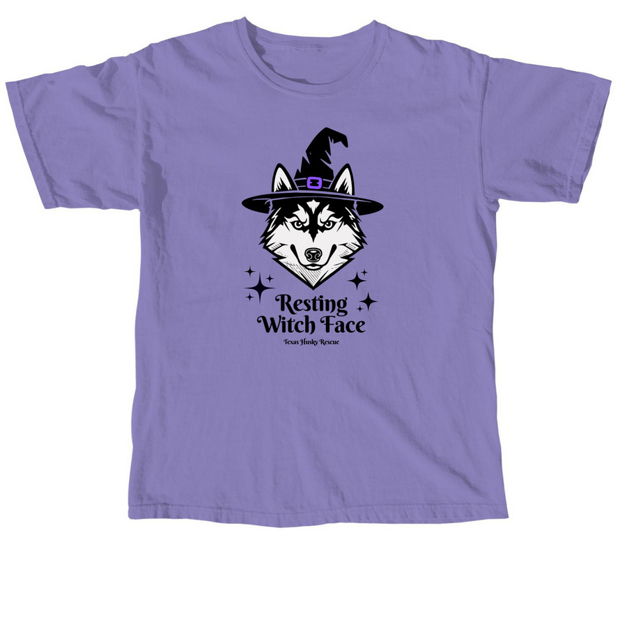 TXHR - Resting Witch Face, a Violet Comfort Colors Unisex Tee