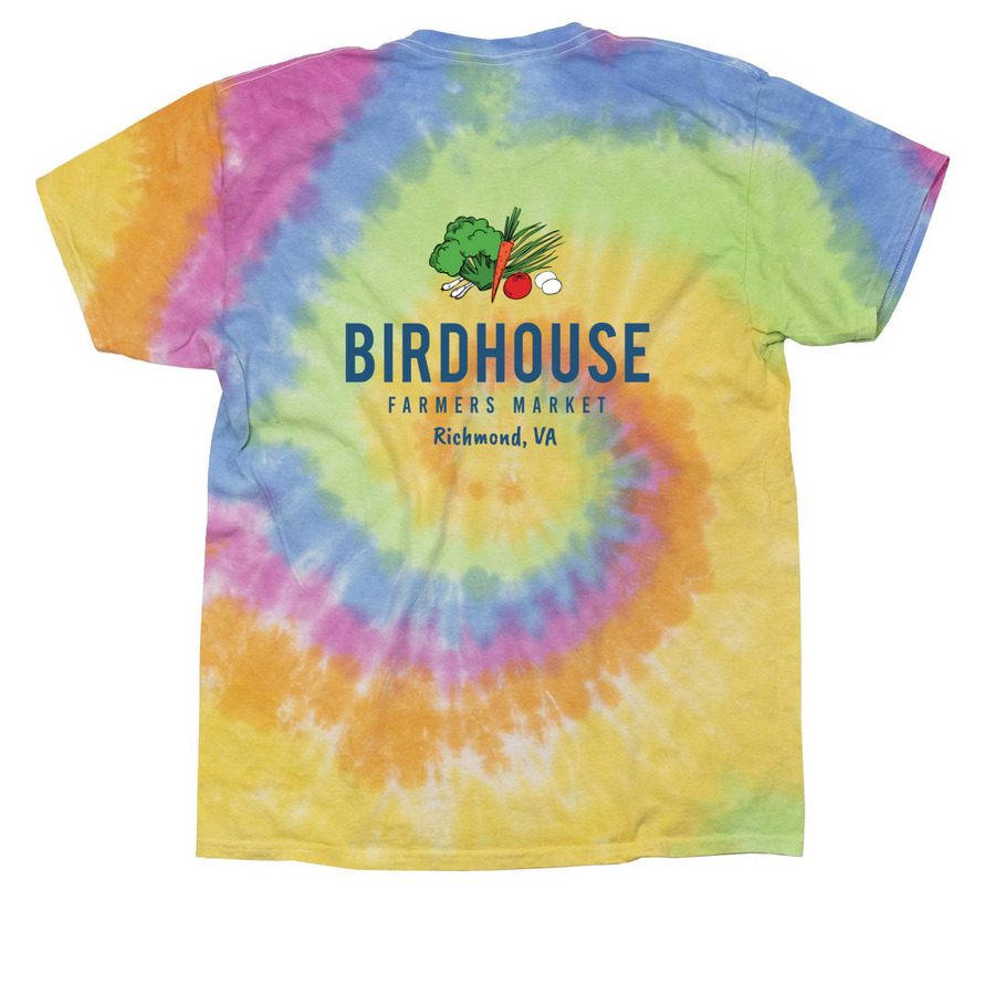 Birdhouse Farmers Market, a Eternity Classic Tie Dye Tee (back-view)