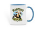Manolito Little Fighter, a Light Blue Two-Tone Ceramic Mug