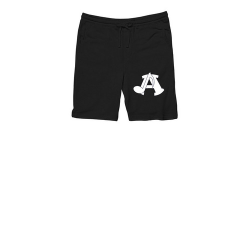 The official AMHS Band shorts, a Black Midweight Fleece Shorts