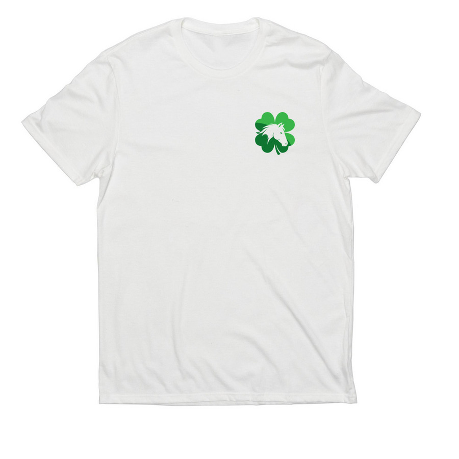 Lucky Clover Vaulting, a Bright White Allmade Eco Triblend Unisex Tee