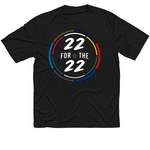 22 For the 22 | Event Tee, a Black Classic Performance Tee