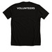 Volunteer Shirts, a Solid Black Blend Premium Unisex Tee (back-view)