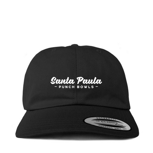 Santa Paula Punch Bowls Cap, a Black Printed Classic Baseball Cap