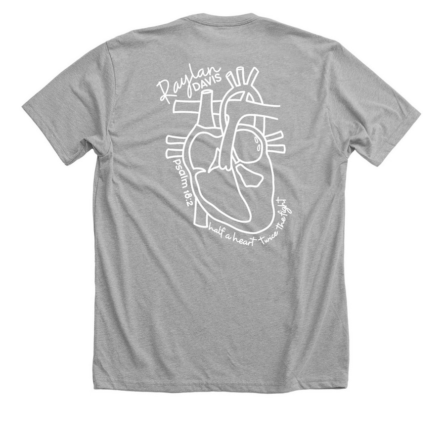 RD- original, a Athletic Heather Premium Unisex Tee (back-view)