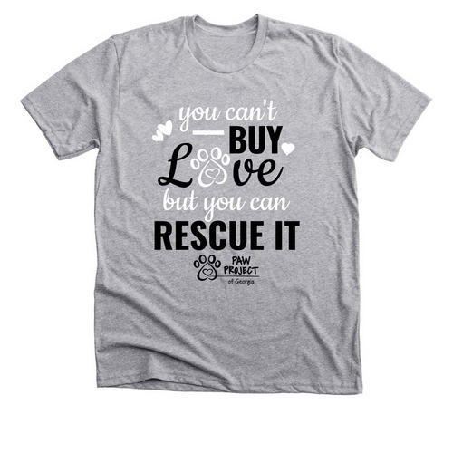 Paw Project of Georgia, a Athletic Heather Premium Unisex Tee