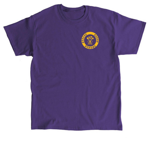 Eat, Sleep, Rescue Dogs, Repeat, a Purple Classic Unisex Tee