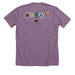 Domestic Violence Awareness Month, a Heather Purple Premium Unisex Tee (back-view)