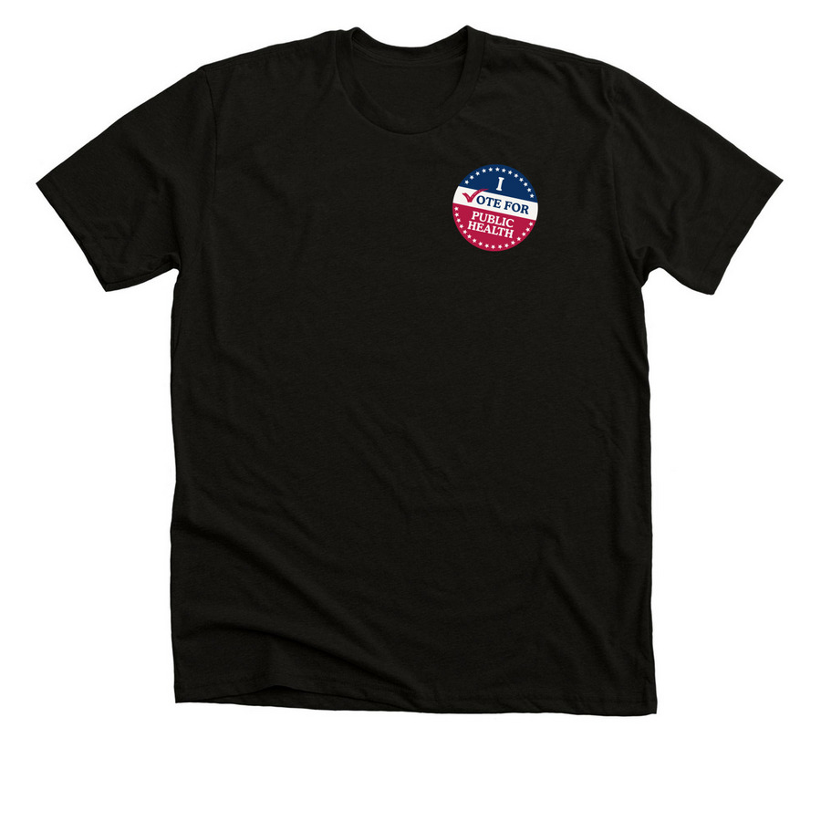 I Voted, a Black Heather Premium Unisex Tee