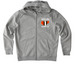 CABB Classic Logo Zips, a Heather Grey Stanley/Stella Unisex Cultivator 2.0 Zip Up Pullover Hoodie