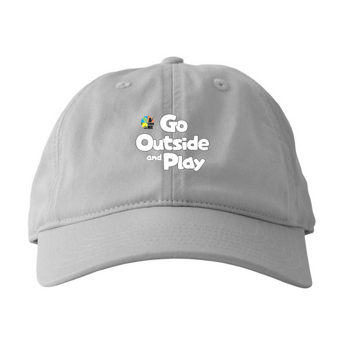 "Go Outside and Play" cap, a Dolphin Printed Eco Baseball Cap