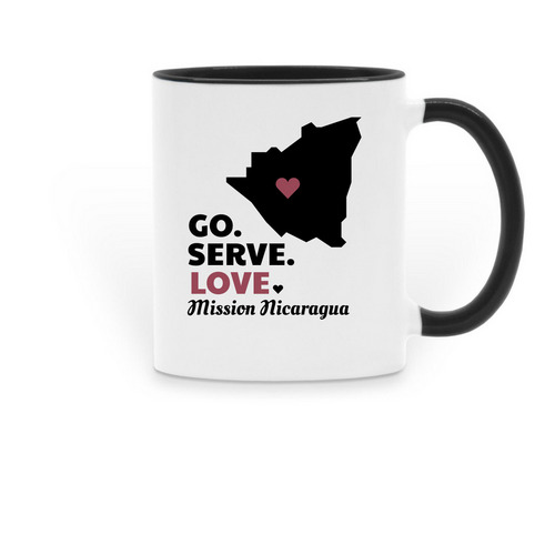 Mission Nicaragua (mugs), a Black Two-Tone Ceramic Mug