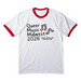 Queer Music Midwest 2026 Festival, a White/ Red Cotton Ringer Tee
