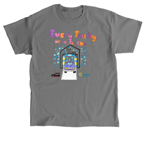 Every Tuesday, We Wash for Kids!, a Charcoal Classic Unisex Tee