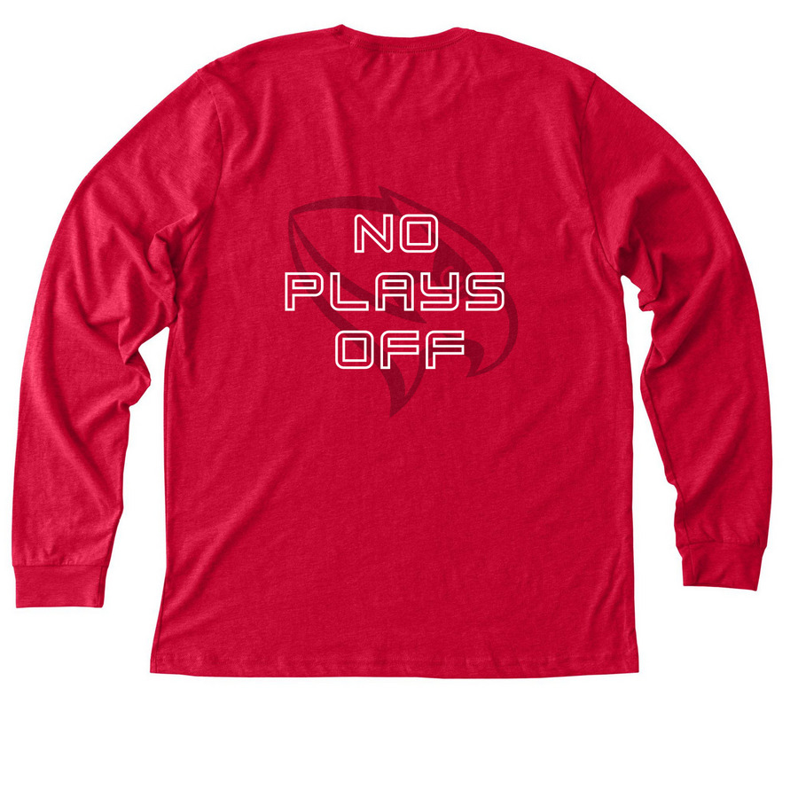 Brotherhood Red (2 sided) - cold weather&nbsp;, a Heather Red Premium Long Sleeve Tee (back-view)