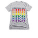 Everything Has A History (Pride Flag Shirt), a Dark Heather Grey Women's Slim Fit Tee