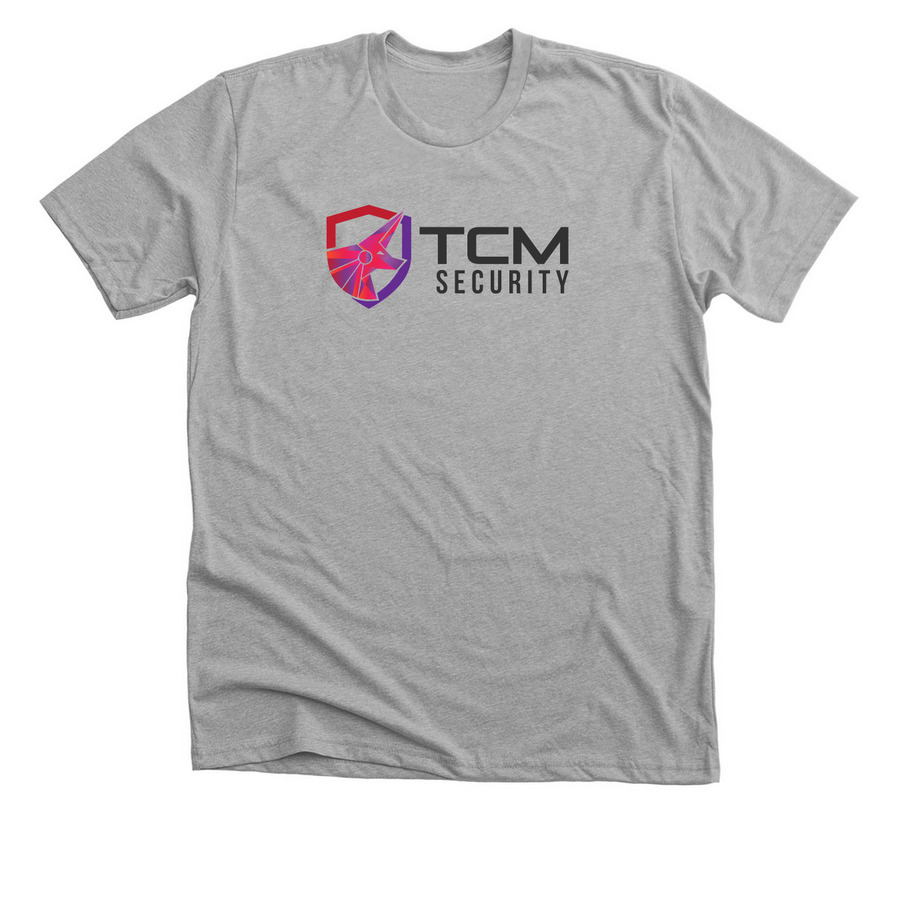 TCM Security T-Shirt - White/Gray, a Athletic Heather Premium Unisex Tee