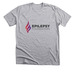 Epilepsy Foundation Logo Apparel, a Athletic Heather Premium Unisex Tee