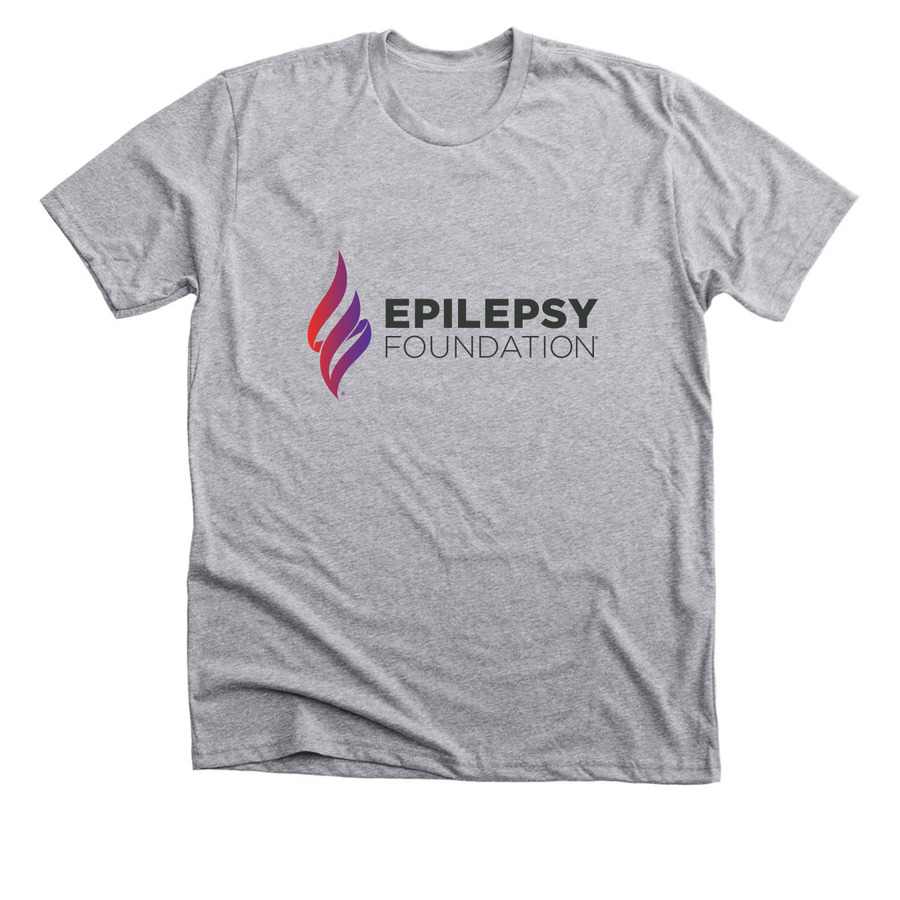 Epilepsy Foundation Logo Apparel, a Athletic Heather Premium Unisex Tee