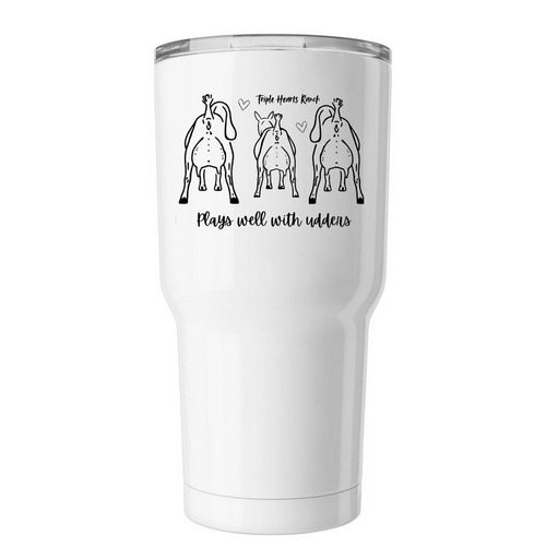 Dairy does&nbsp;, a White Insulated Tumbler