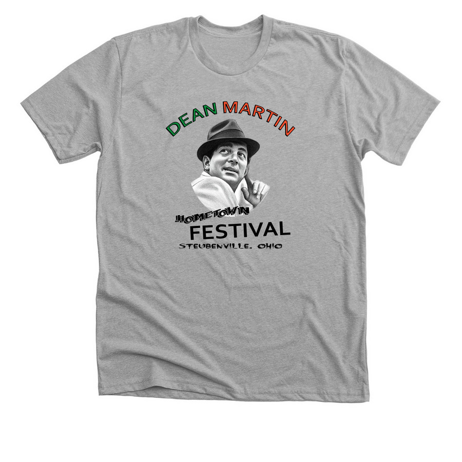 Official Dean Martin Hometown Festival Tee, a Athletic Heather Premium Unisex Tee