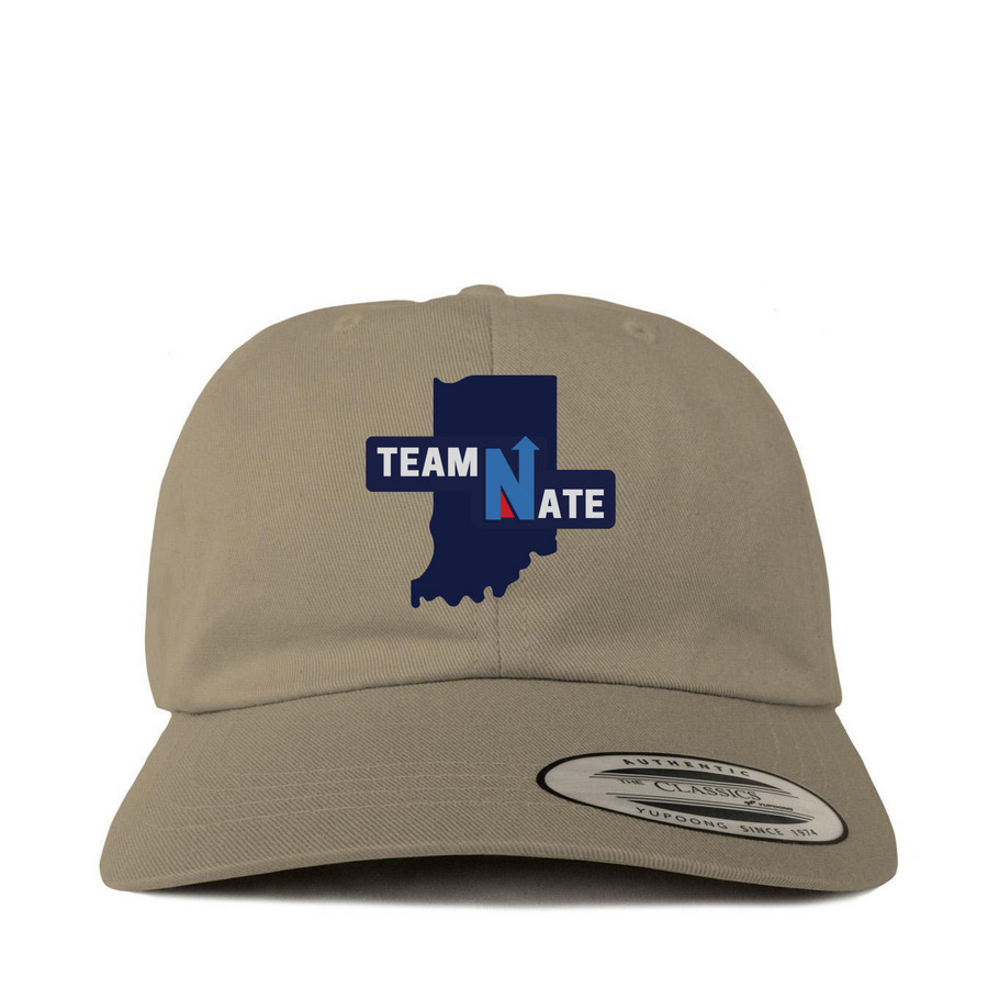 Team Nate Hats, a Khaki Printed Classic Baseball Cap