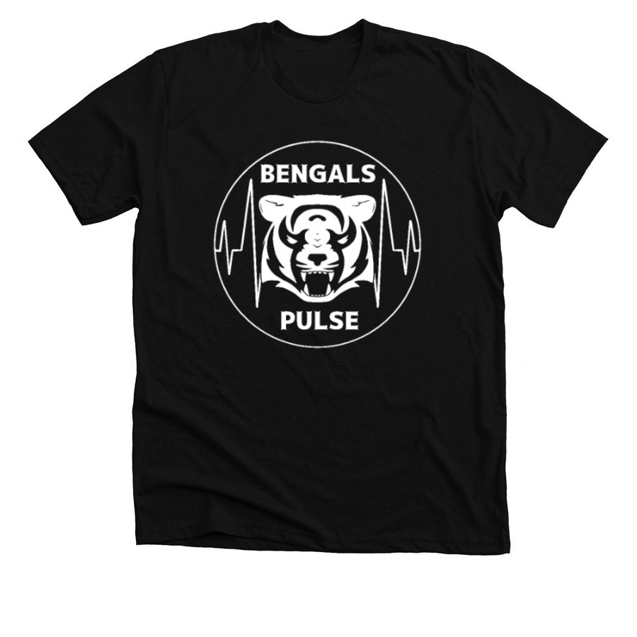 White Tiger Pulse, a Solid Black Blend Premium Unisex Tee