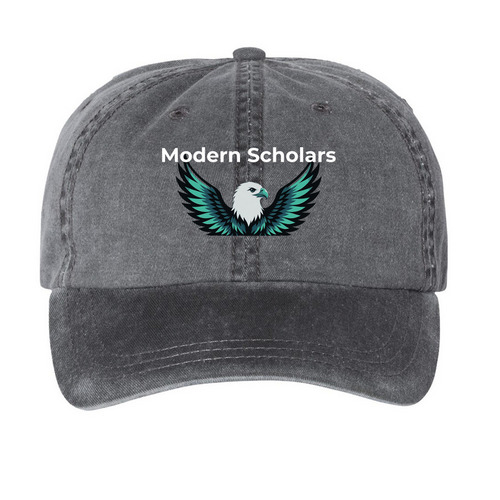 Top It Off, a Black Printed Pigment Dye Baseball Cap