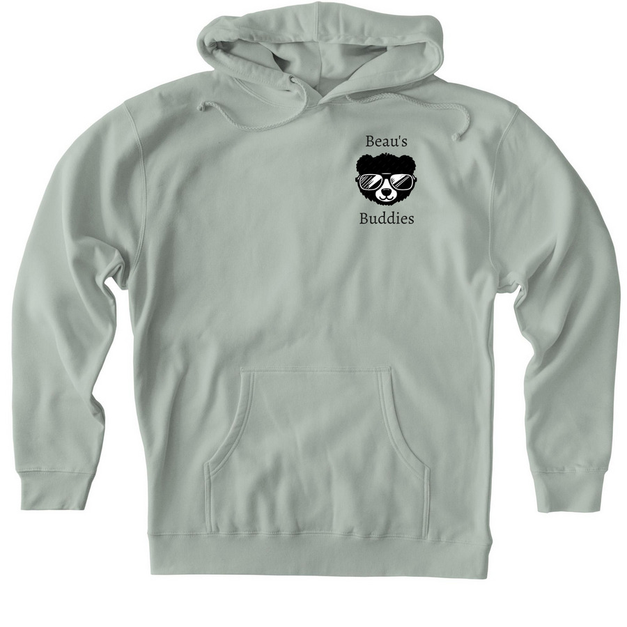 Beau's Buddies, a Dusty Sage Heavyweight Pullover Hoodie