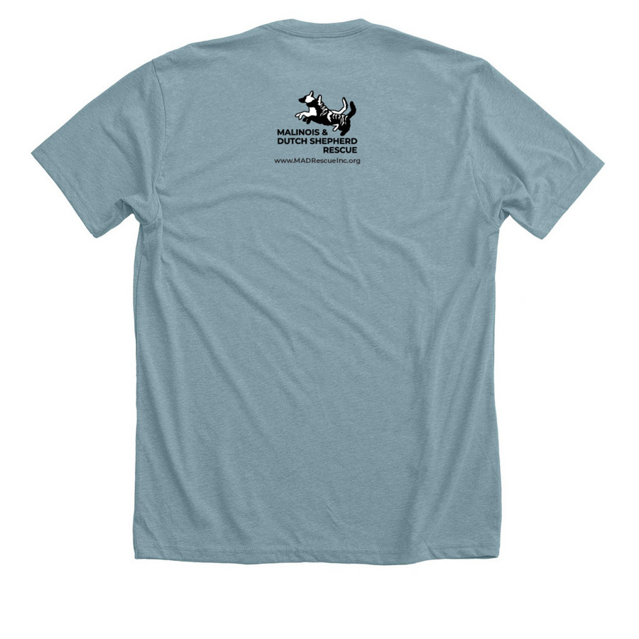 Poop Goblin - IYKYK -Limited Edition Shirt, a Heather Blue Lagoon Premium Unisex Tee (back-view)